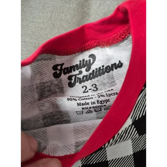Buffalo Plaid Pajama Set By Family Tradition 8/10 - Picture 3 of 8